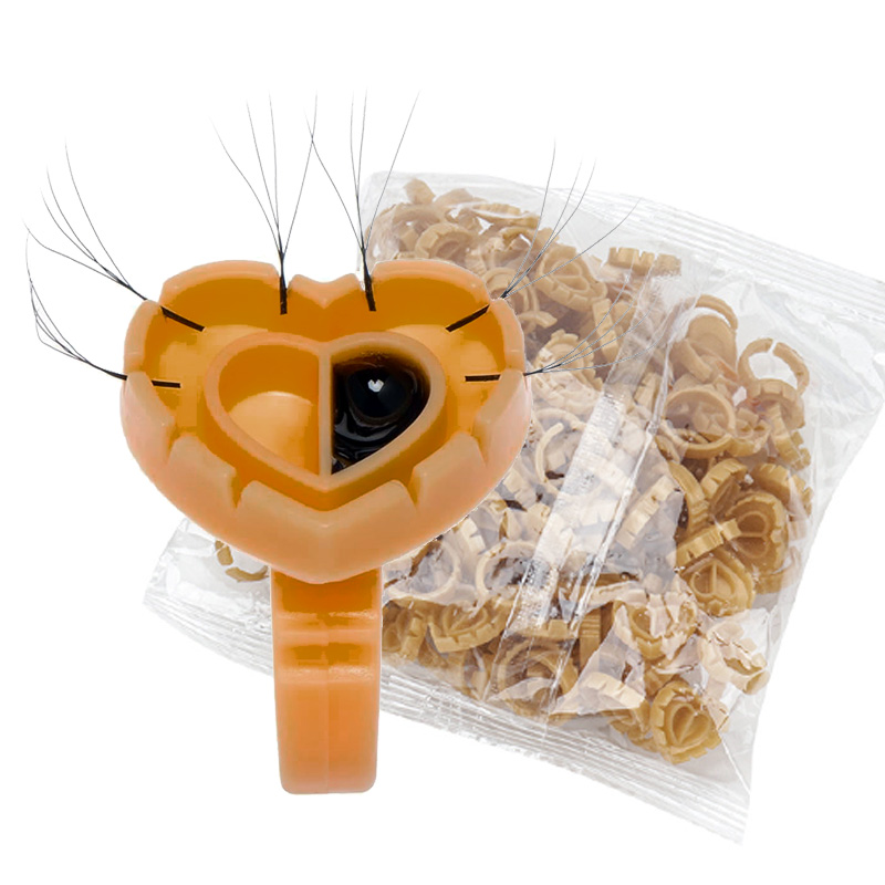 Eyelash Extension Fan - 500 anneaux à colle pour extensions