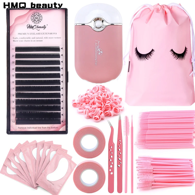 Eyelash Extension Fan - Ensemble de pinceaux pour Extensions de