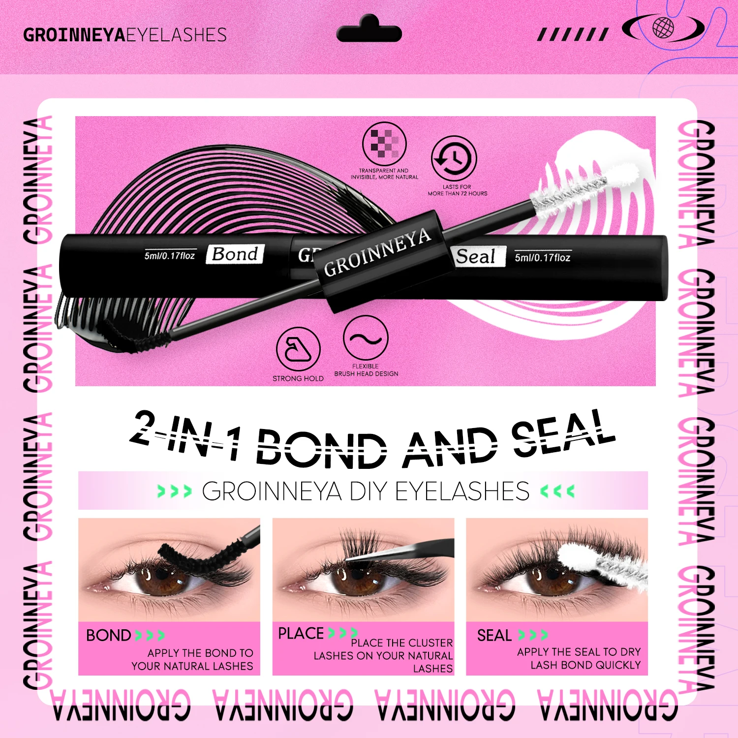 GROINNEYA Kit de grappes de ci - Eyelash Extension Home Service avis et prix