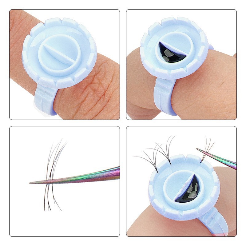 Porte-anneau de colle jetable, - Eyelash Extension Fan avis et prix