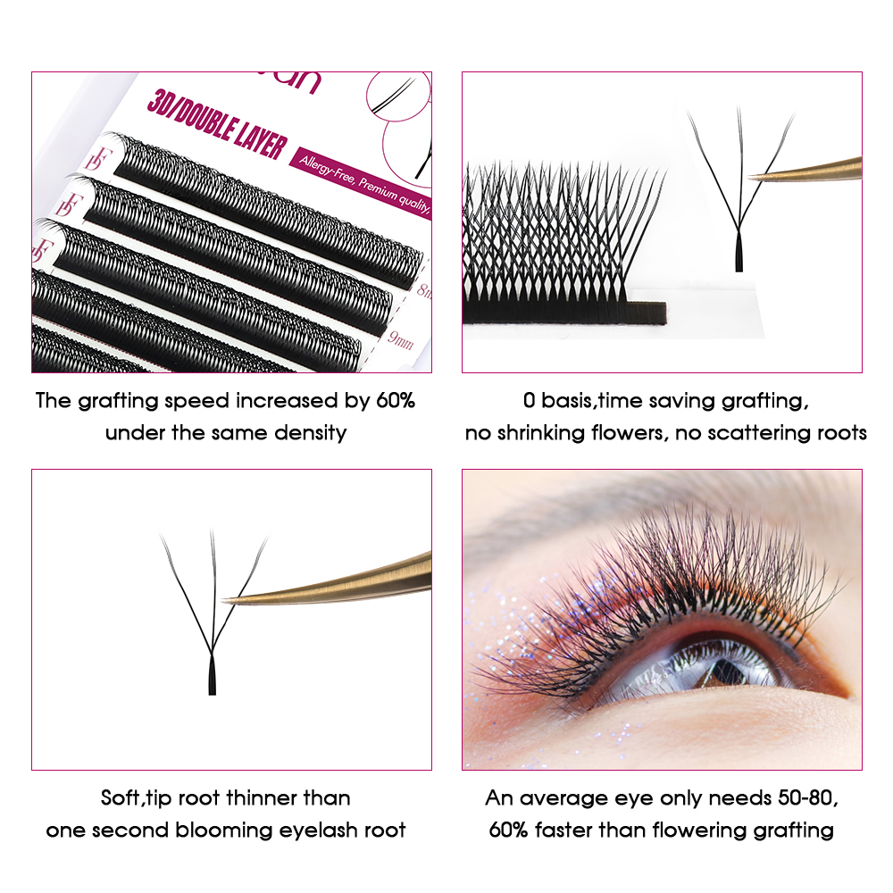 Extension de cils en forme de  - Eyelash Extension Fan avis et prix