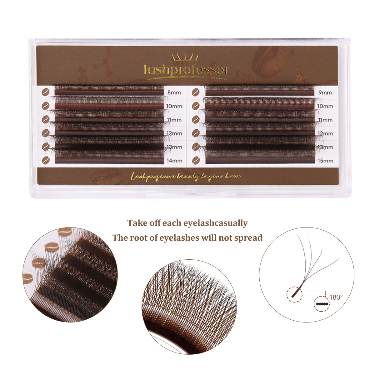 Lashprofessor brun 4D W en for - Eyelash Extension Volume Styles avis et prix